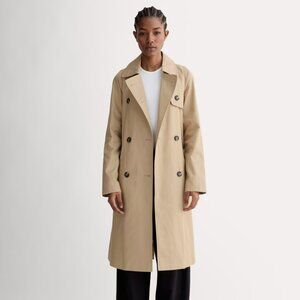 Everlane Women's Modern Trench Coat in Khaki, Size Extra Small, Cotton/Polyester